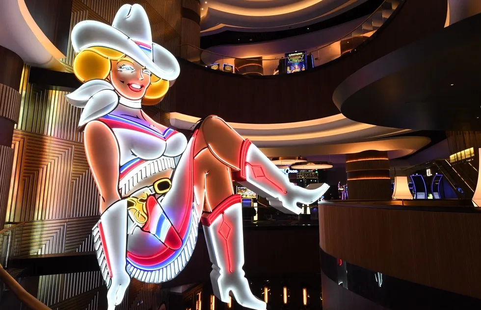 Vegas Vickie sign at the Circa Resort & Casino in Las Vegas
