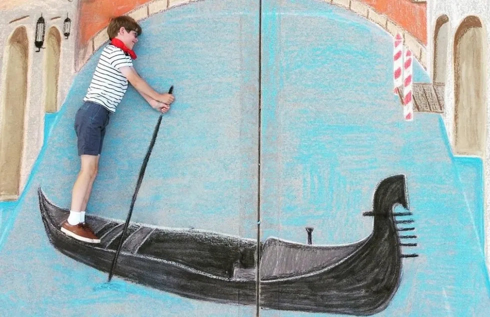 Venice chalk drawing by Macaire Everett