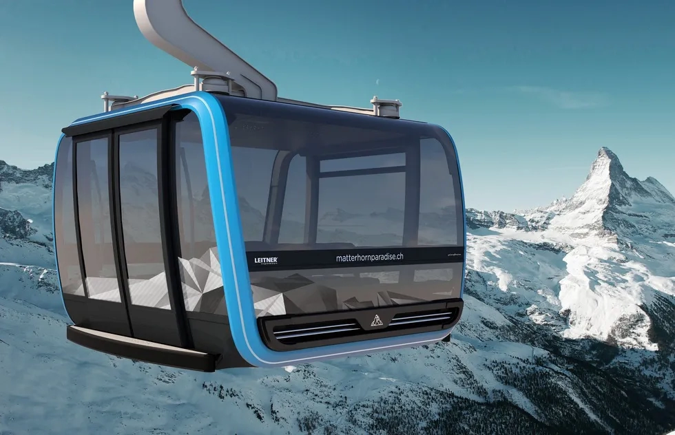Matterhorn glacier ride gondola (rendering)