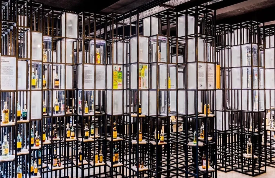 Display at the Polish Vodka Museum in Warsaw