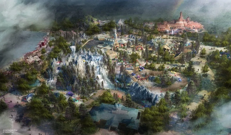 Cars area rendering for Magic Kingdom, 2024