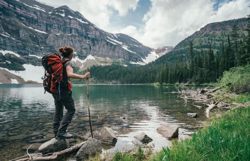 Wall Lake in Alberta, Canada
