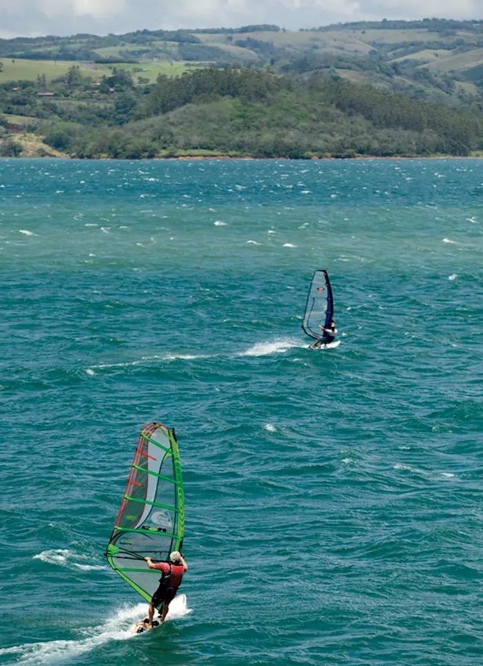 Wind surfing, Lake Arenal