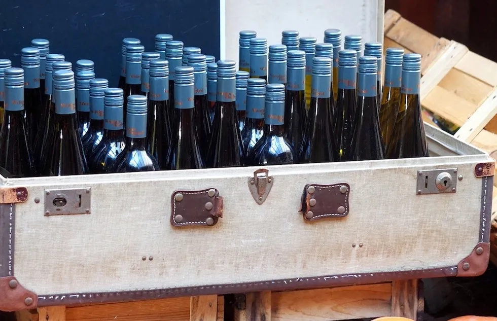 Wine in a suitcase
