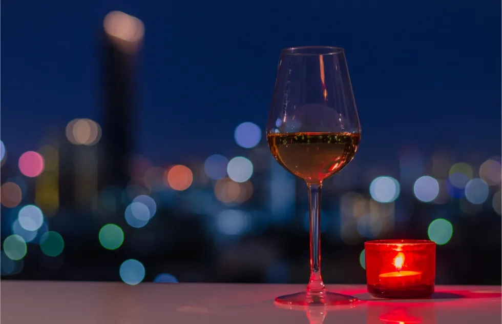 Wine, Rose, Cityscape