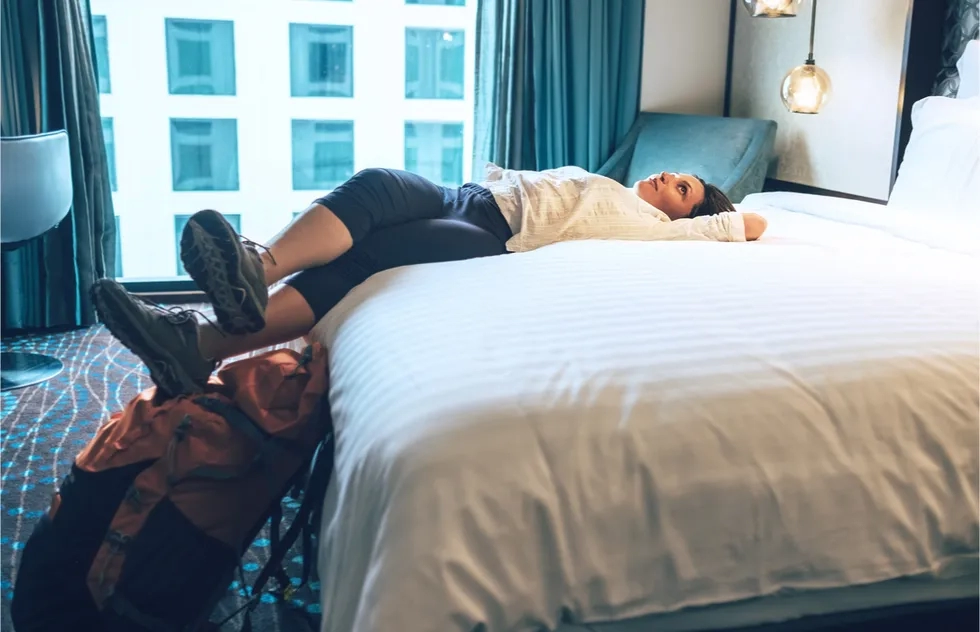 Bed, Hotel, Backpacker, Backpack