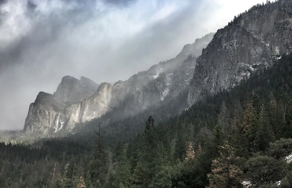 Yosemite Valley, California, Yosemite National Park, Ponderosa Pine, Bridal Veil Falls, Half Dome, El Capitan, Tunnel Exit
