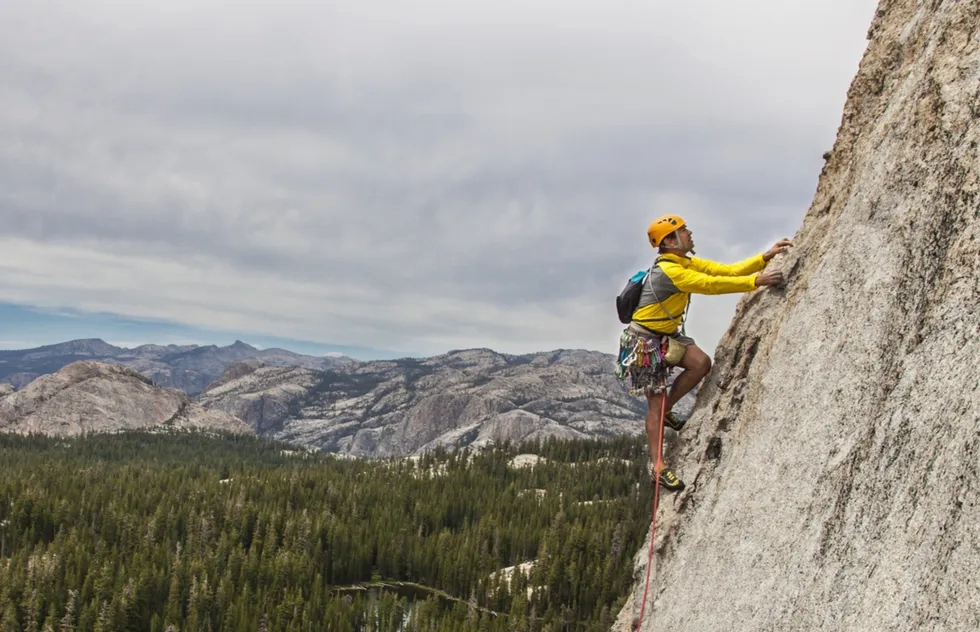Rock climbing at Yosemite National Park in California