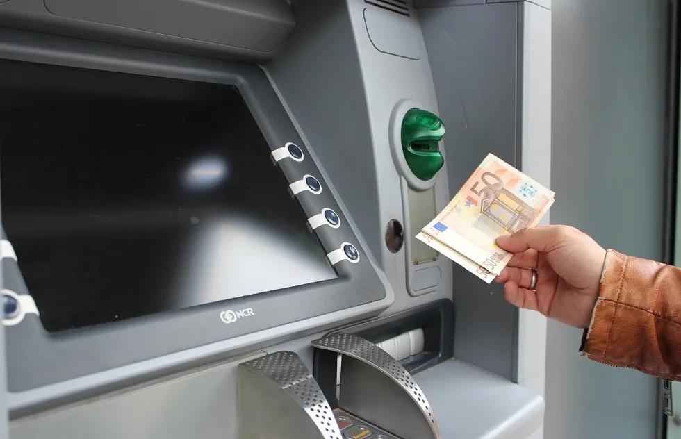 Euro withdrawal from ATM
