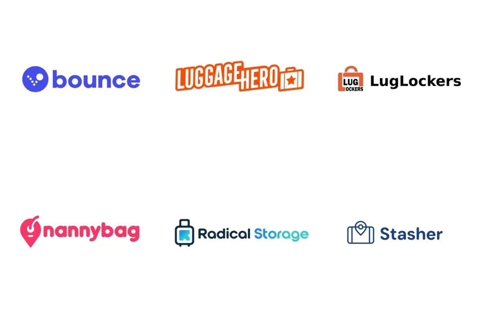 Baggage storage app icons