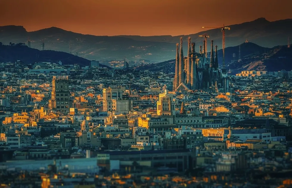 Barcelona, Spain, Sagrada Familia, Cityscape