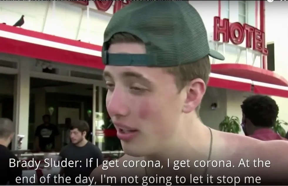 Barry Sluder and his disastrous "if I get corona, I get corona" spring break quote