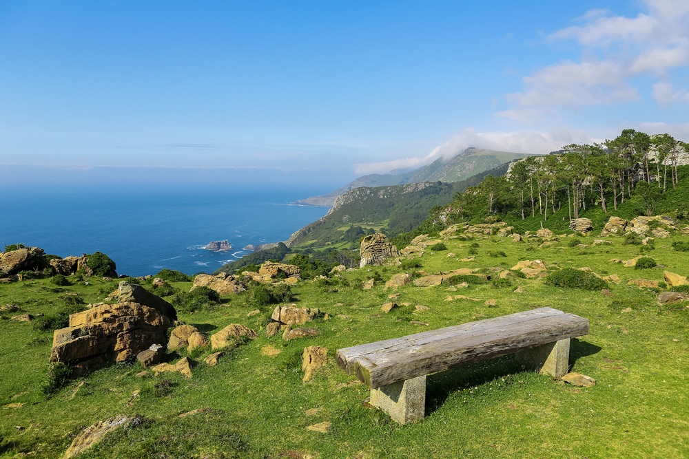 Bench, Rias Altas, Galicia, Spain