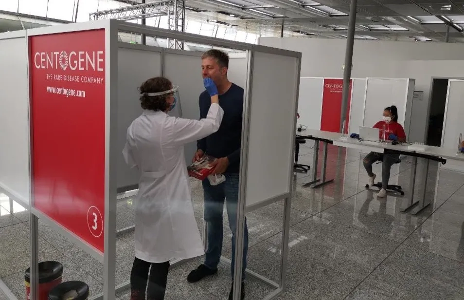 Centogene Covid-19 airport testing center, Germany