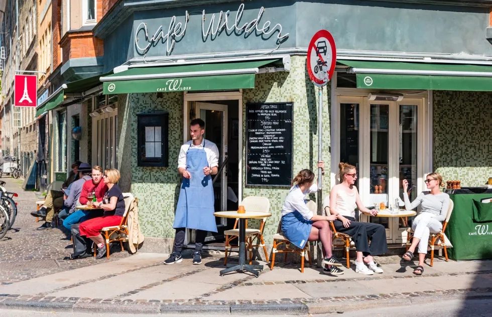 Copenhagen street cafe, Denmark