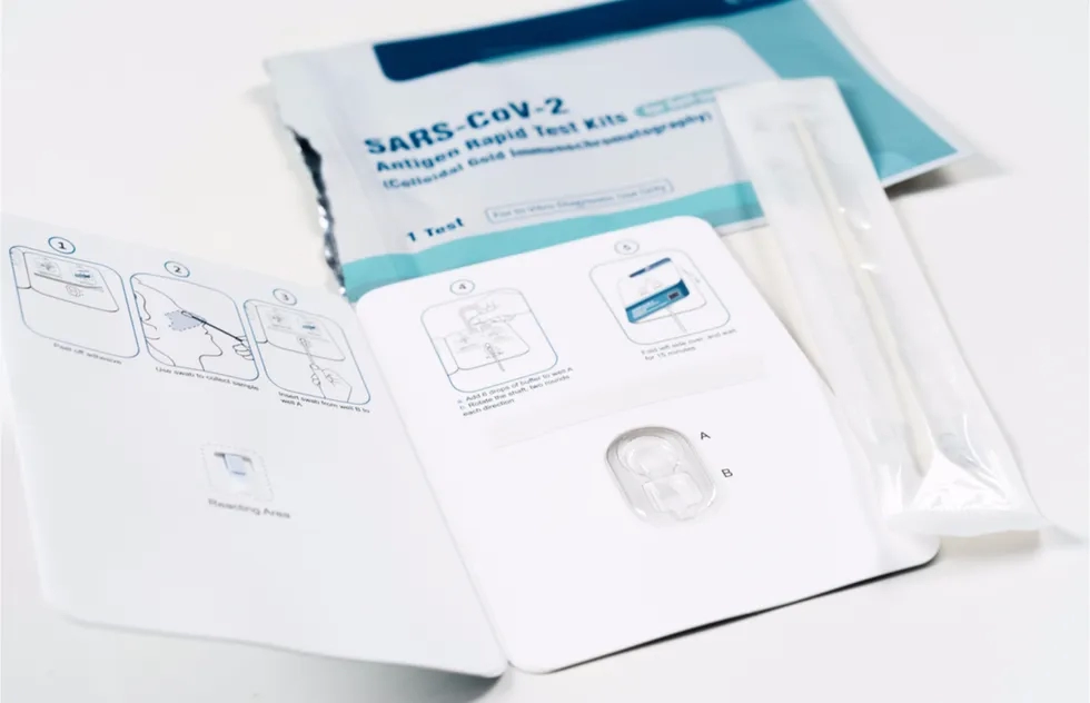 covid swab test packet
