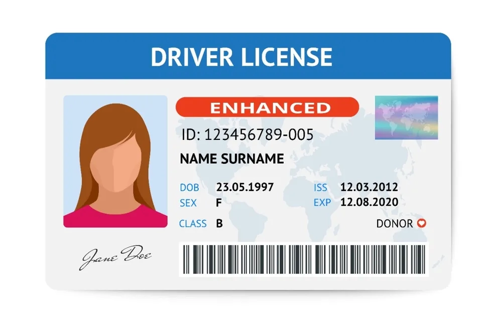 Enhanced ID Driver License (illustration)