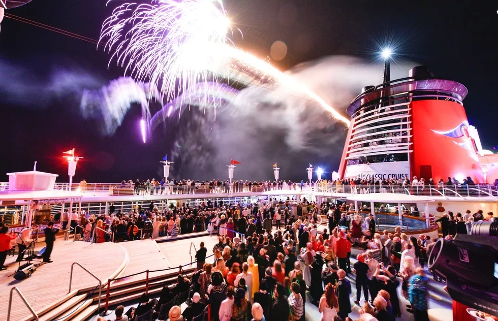 Fireworks on deck of 2019 TCM Classic Cruise