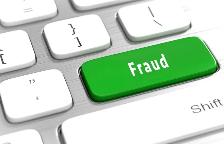 Fraud key on keyboard