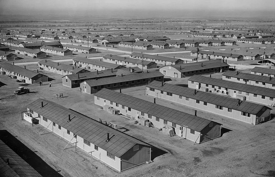 Panorama of Granada Relocation Center, Amache, Colorado, 1942