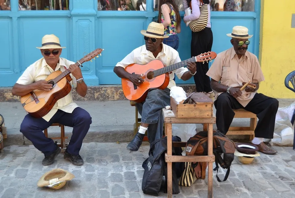 Street musicians in Havana, Cuba