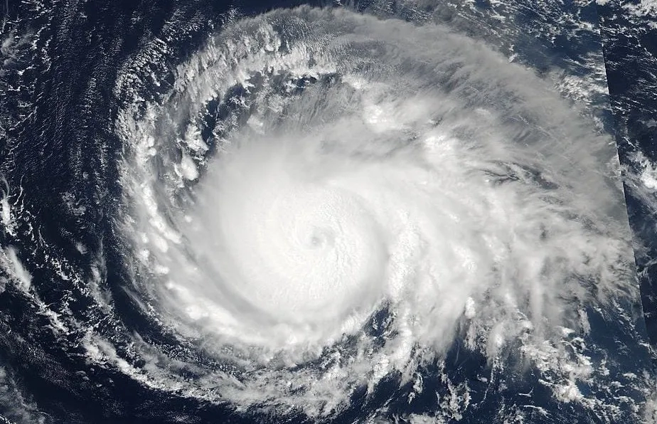 Hurricane Irma in the Atlantic Ocean