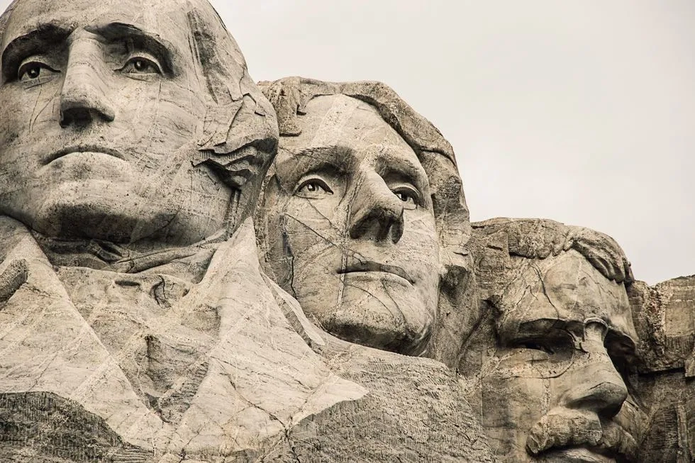 Mount Rushmore close-up