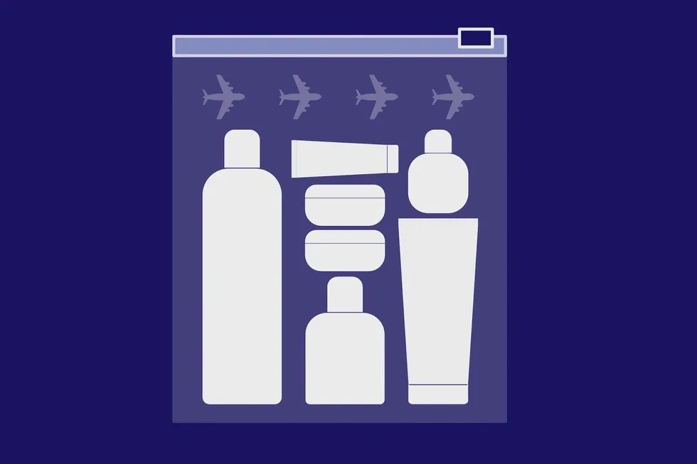 liquids in baggie (illustration)