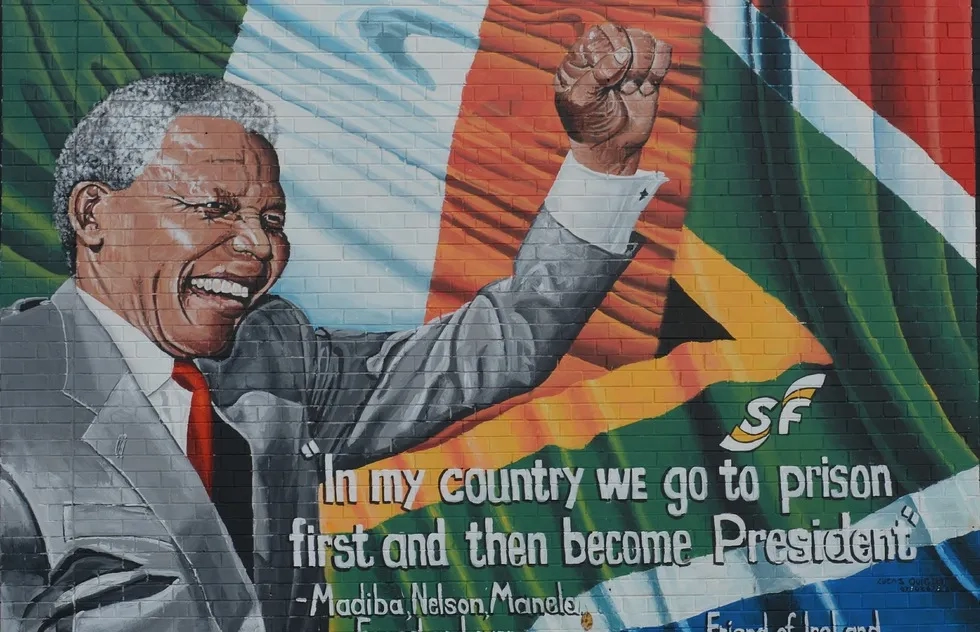 Nelson Mandela mural in Ireland