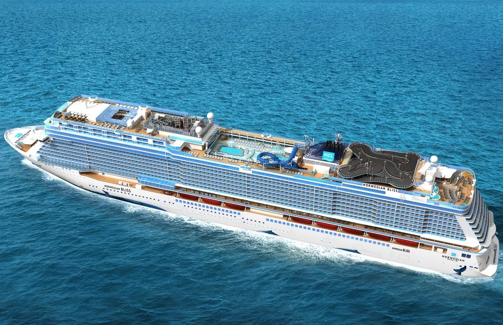 Norwegian Bliss aerial (rendering)
