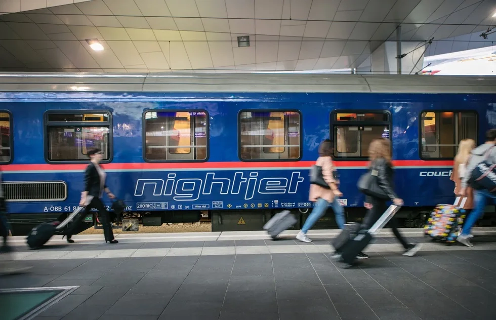 Nightjet sleeper train carriage, Austria