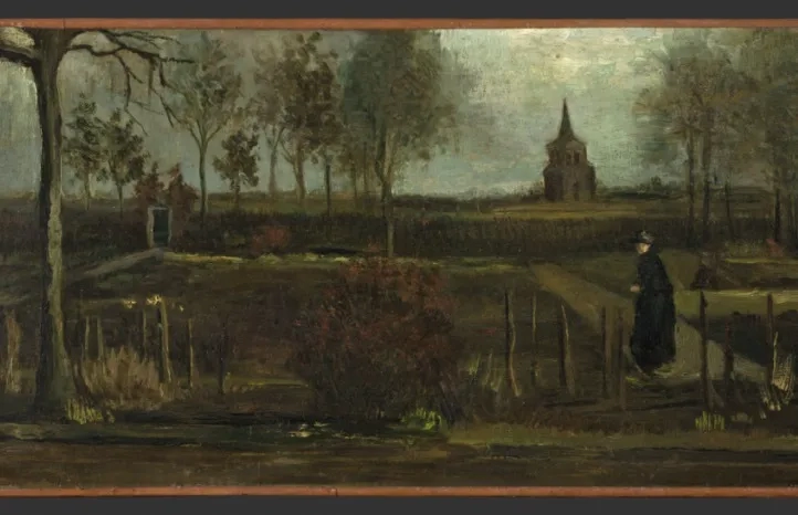 The Parsonage Garden at Nuenen in Spring (1884), Vincent Van Gogh (detail)