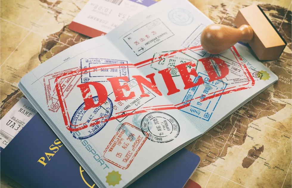 passport stamped DENIED