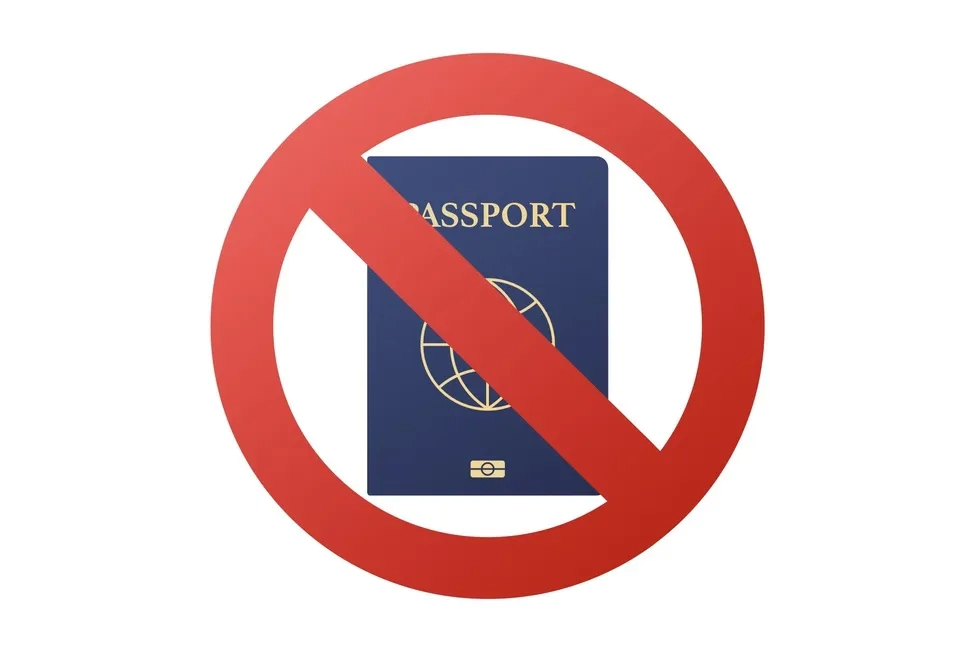 passport prohibited icon