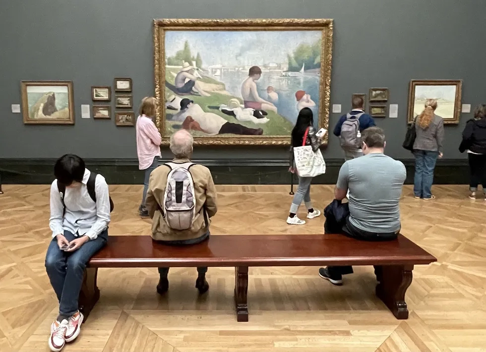 George Seurat's Bathers at Asnières, National Gallery, London