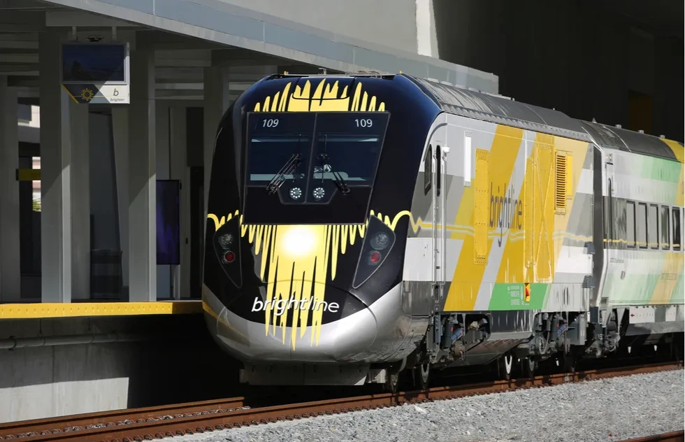 Brightline train in Florida