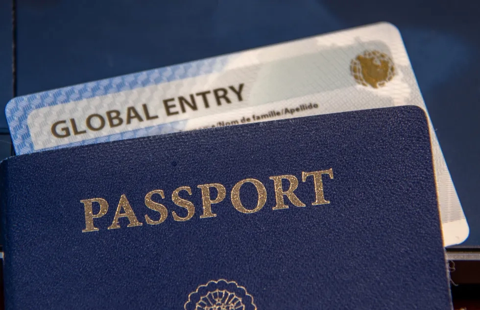Passport and Global Entry card