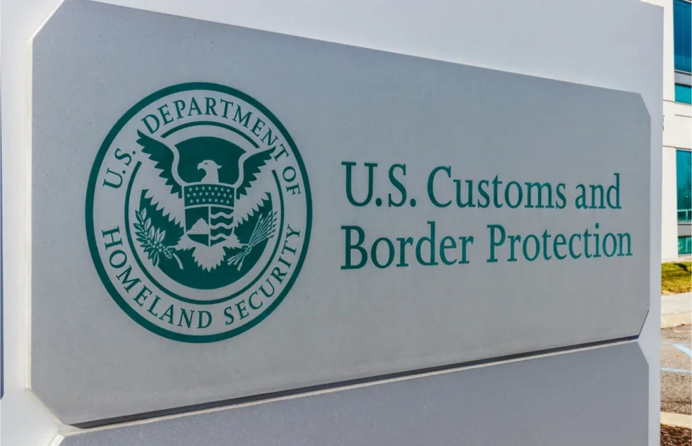 Customs and Border Control sign