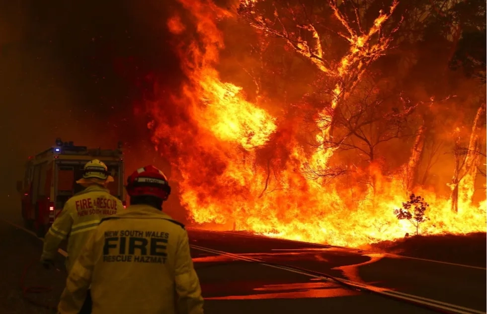 Fires in Bilpin, Australia, on December 19, 2019