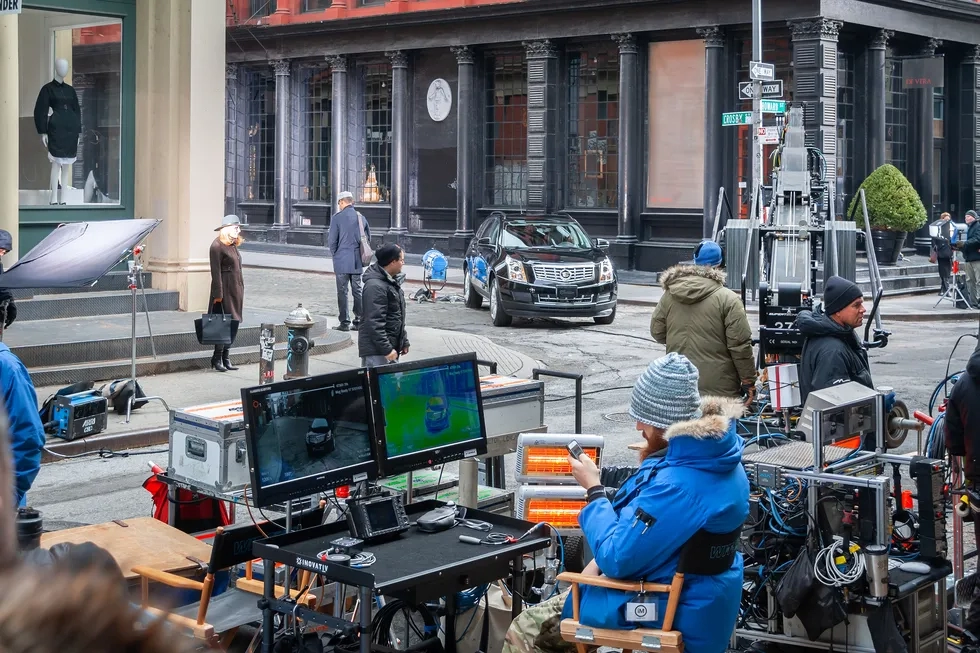 Film set, Soho, New York City