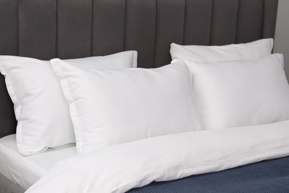 Pillows on a bed