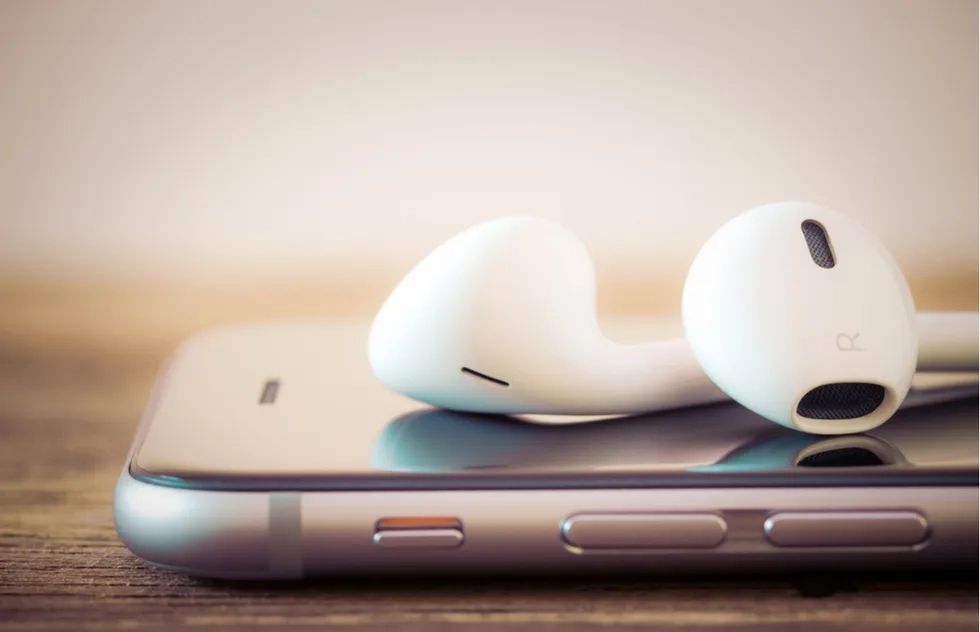 Cell phone and AirPods