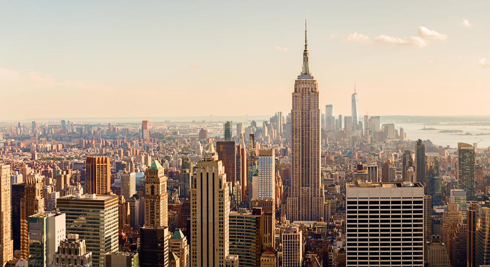 Empire State Building, New York City, New York  skyline