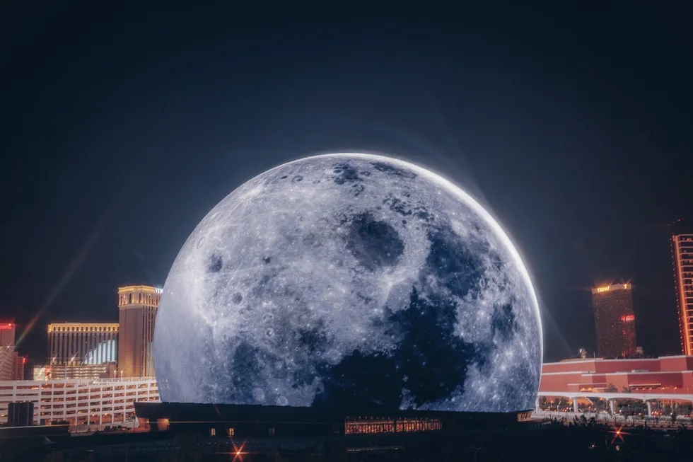 Sphere, Las Vegas as moon
