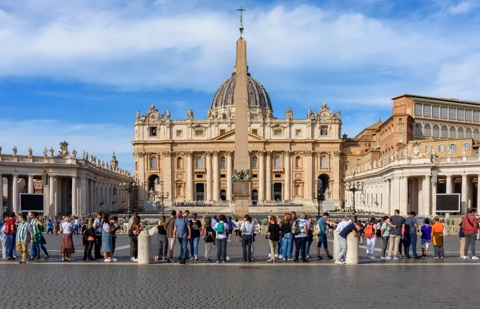 Line for St. Peter's, Vatican, Rome, Italy