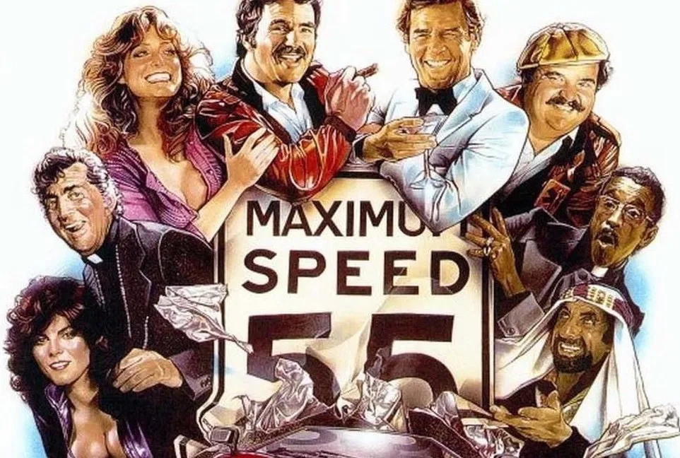 Cannonball Run 1970s poster (detail)