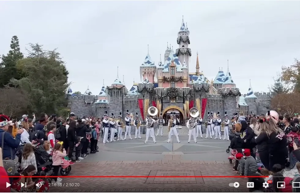 Sleeping Beauty Castle, Disneyland (screen grab by Theme Park Steve)