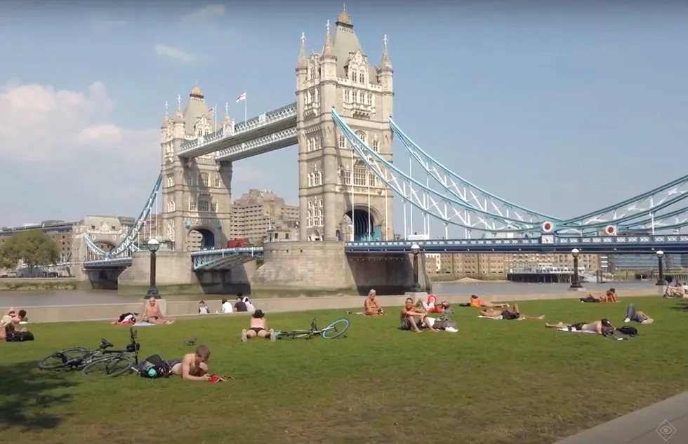 Tower Bridge, London, on Watched Walker video