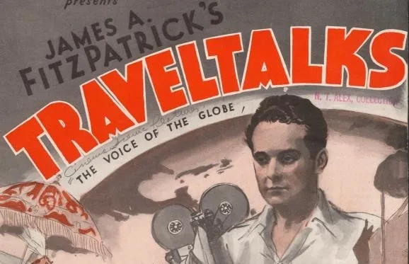 James A. FitzPatrick's TravelTalks poster (horizontal carousel cropped)