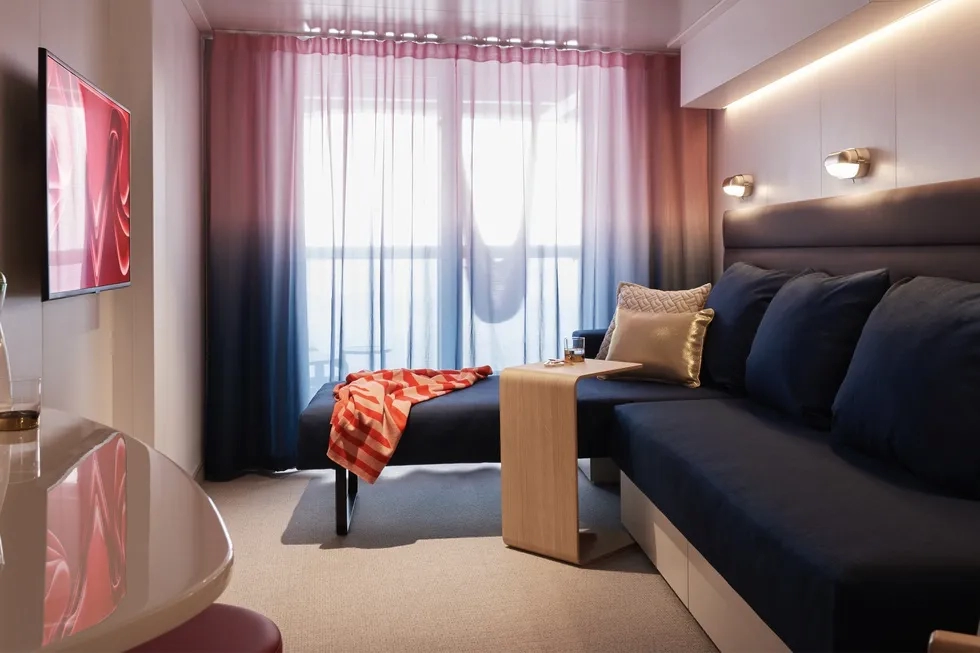 Virgin Voyages Central Sea Terrace cabin